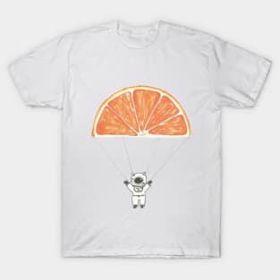 Orange spaceman T-Shirt